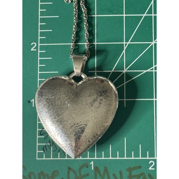 James Avery Retired RARE X-Large Puffy Heart Pendant And 21.5 Necklace 2 3/4”! - Picture 8 of 10